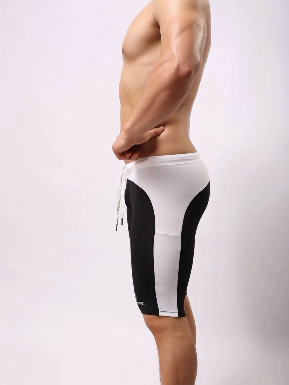 Brave Person Performance Drawstring Athletic Shorts, compression, knee length - Picture 13 of 14